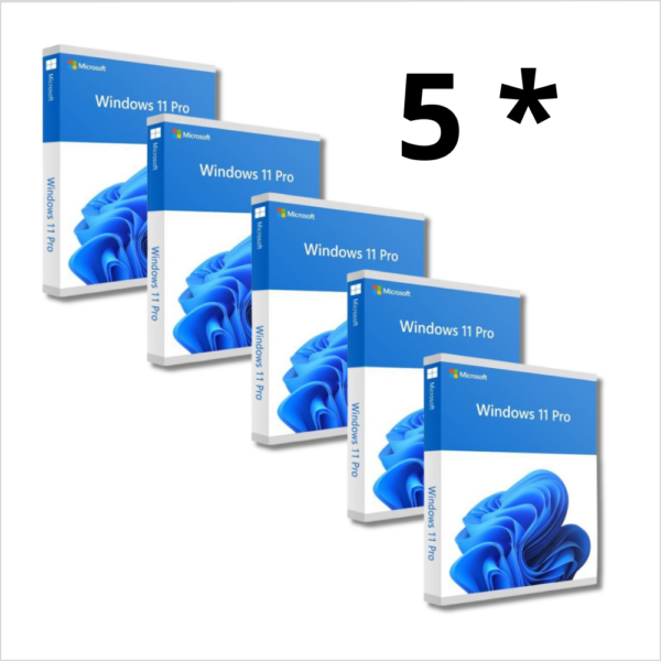 Pack 5 licence Windows 11 Professional
