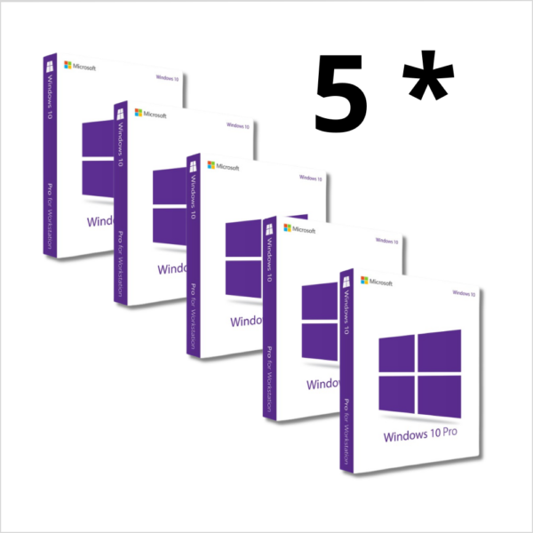 Pack 5 licence Windows 10 Professional